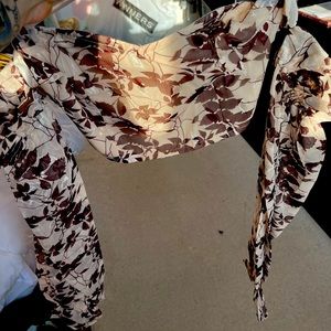 Off the shoulder floral top